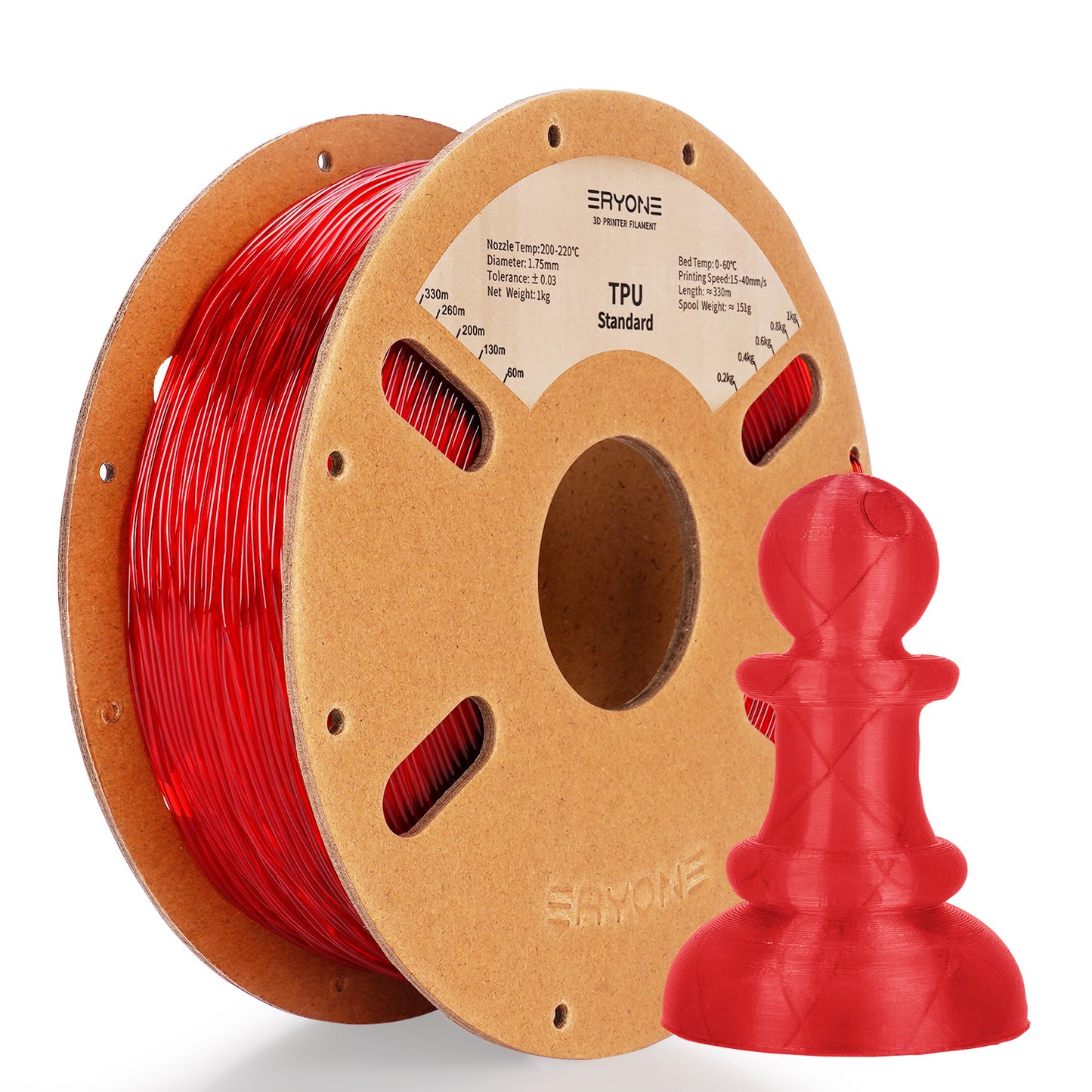 Eryone TPU (95A) | Transparent Red