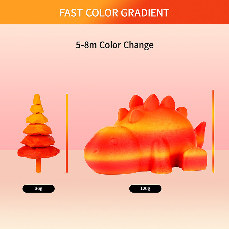 Eryone Gradient Matte PLA | Maple leaf-red & yellow