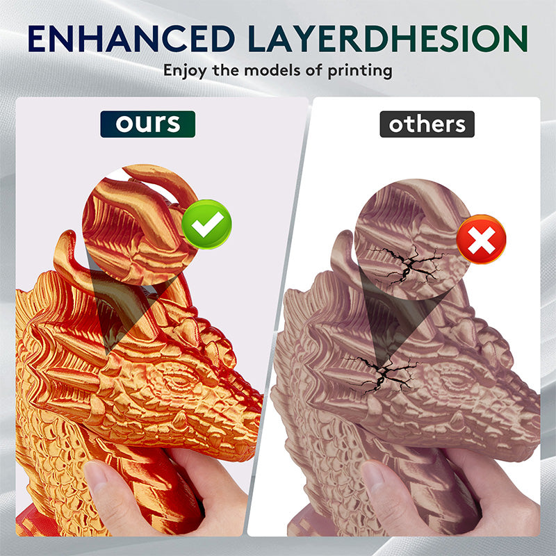 Eryone Dual Color Silk PLA | Red & Gold