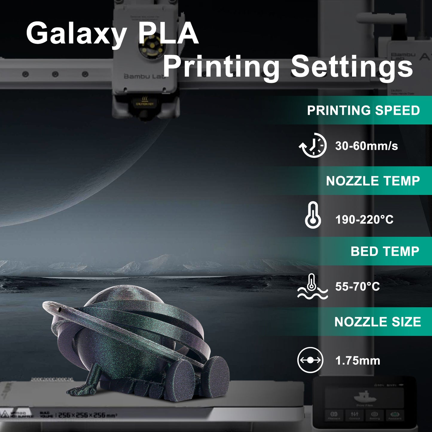 Eryone Galaxy PLA | Bipolar Nebula (Green)