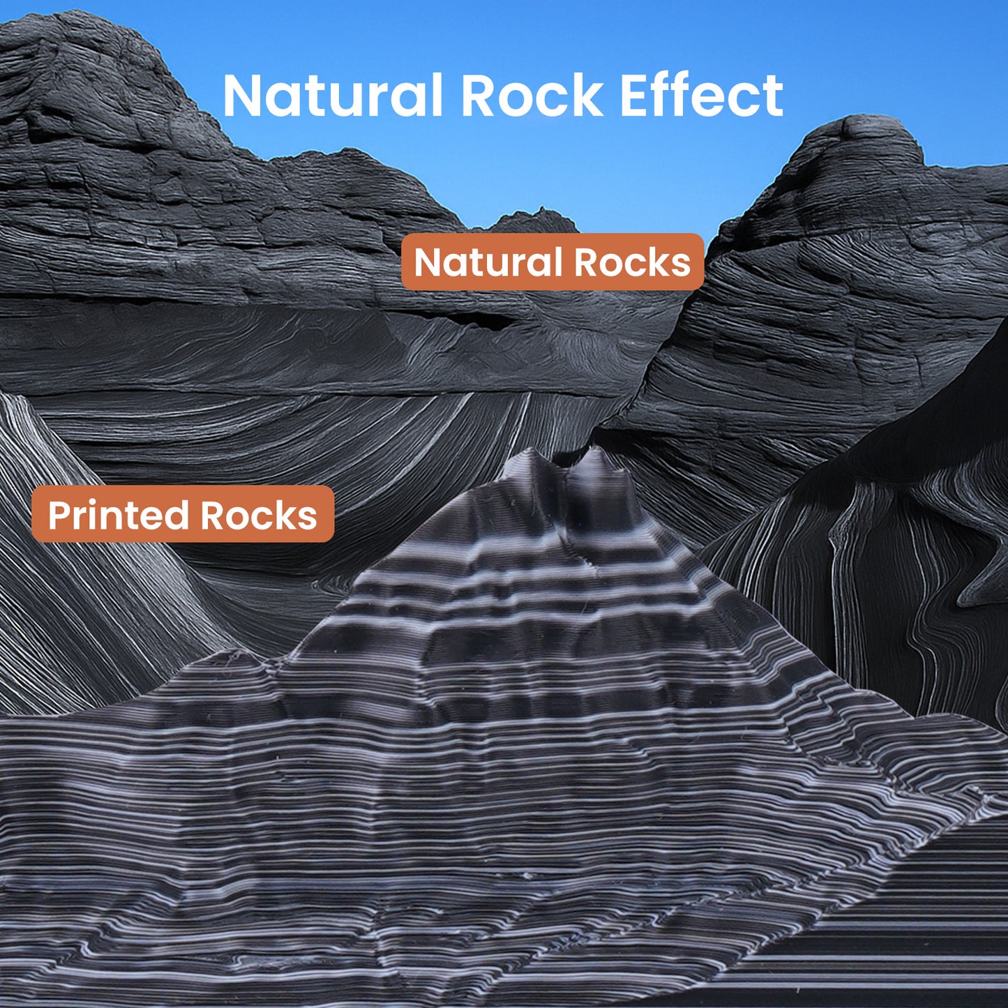Eryone Hyper Speed Rock Matte PLA | Zebra Stone