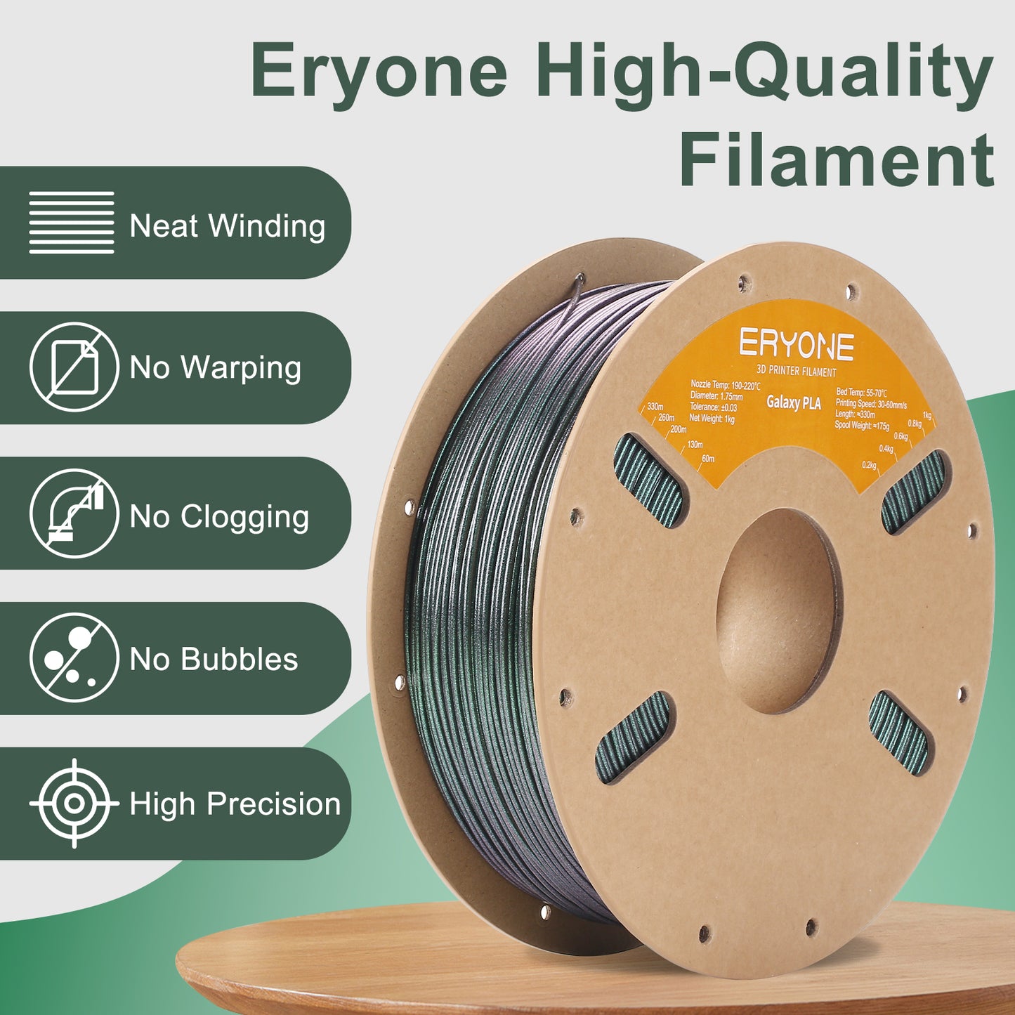 Eryone Galaxy PLA | Bipolar Nebula (Green)
