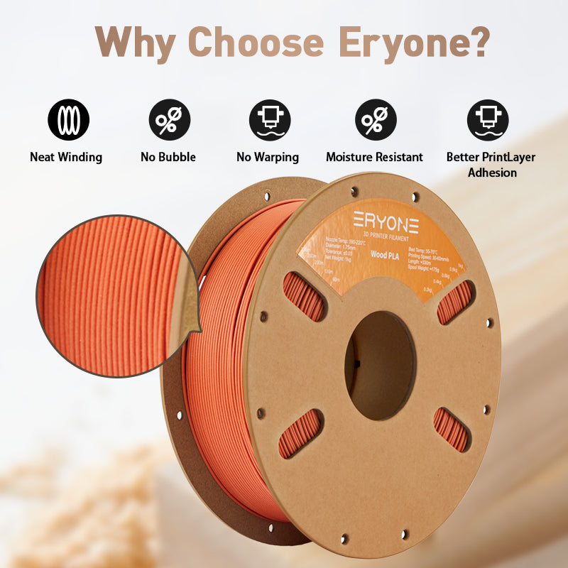 Eryone Wood PLA | Pine-Wood