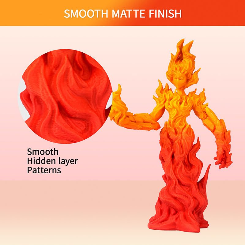 Eryone Gradient Matte PLA | Maple leaf-red & yellow