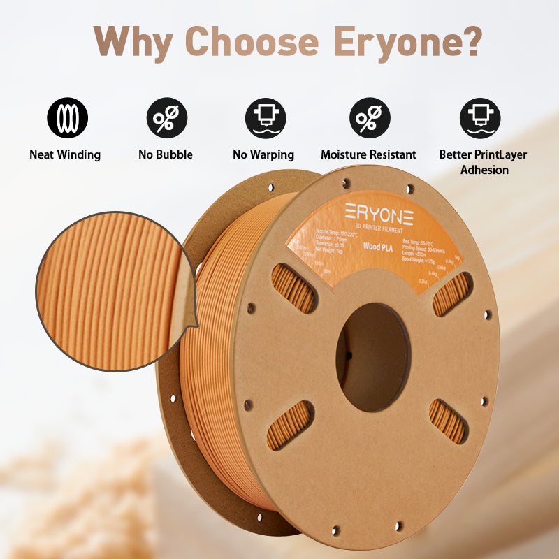 Eryone Wood PLA | Terracotta-Wood