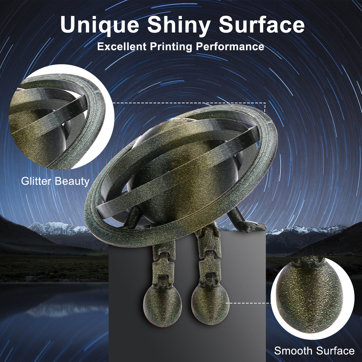 Eryone Galaxy PLA | Omega Nebula (Gold)