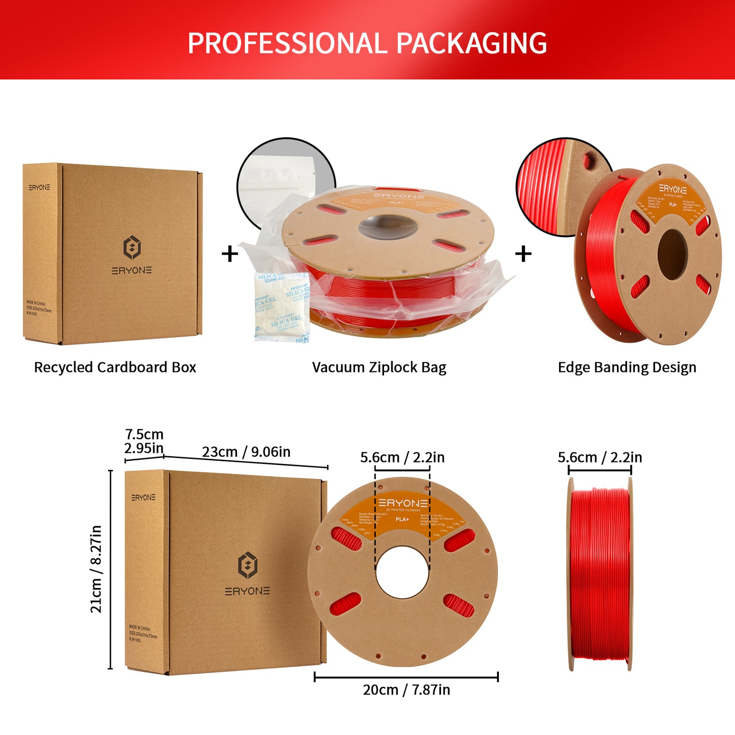 Eryone PLA+ / PLA Pro | Red