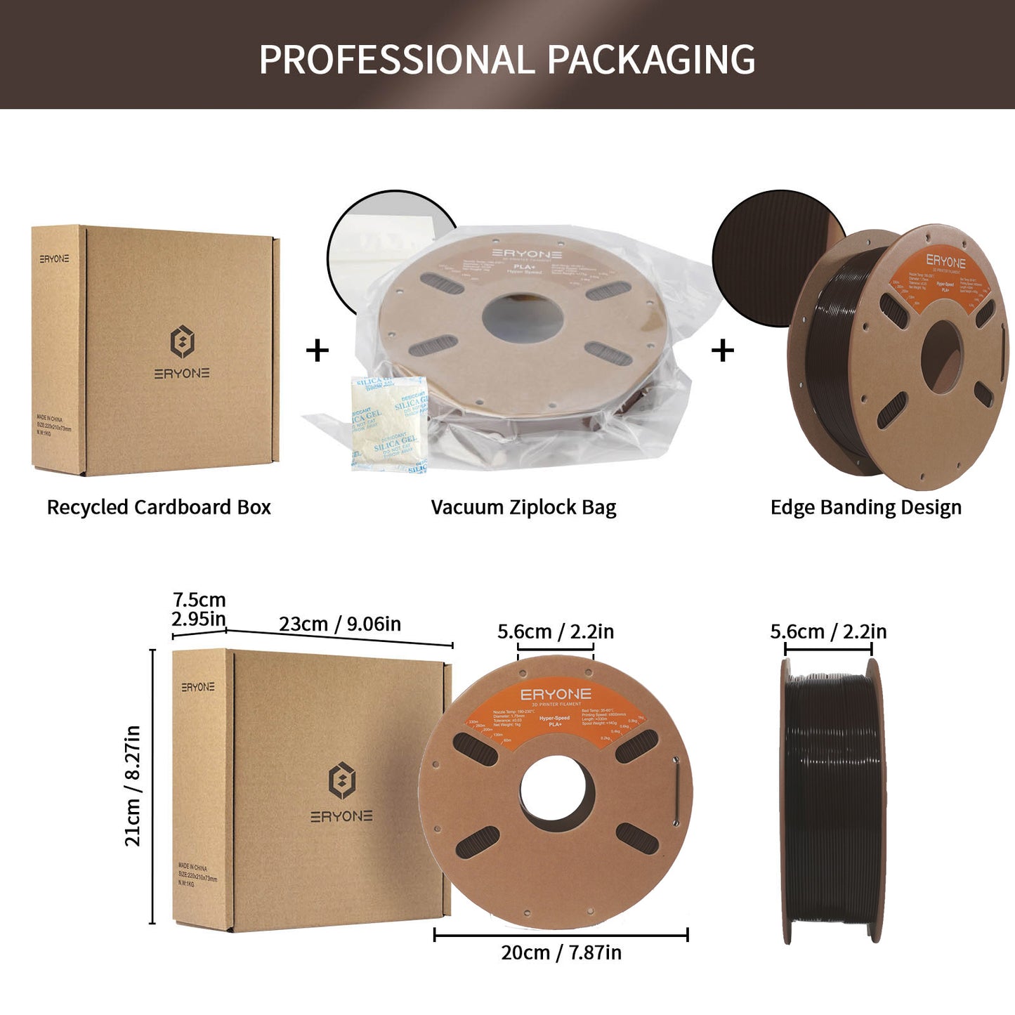 Eryone High Speed Eryone PLA+ | Dark Brown