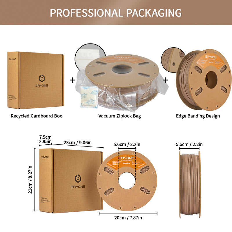 Eryone Wood PLA | Light-Wood