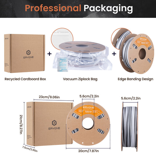 Eryone Hyper Speed Rock Matte PLA | Zebra Stone