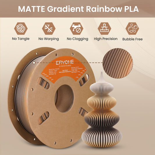 Eryone Hyper Speed Gradient Matte PLA | Coffee