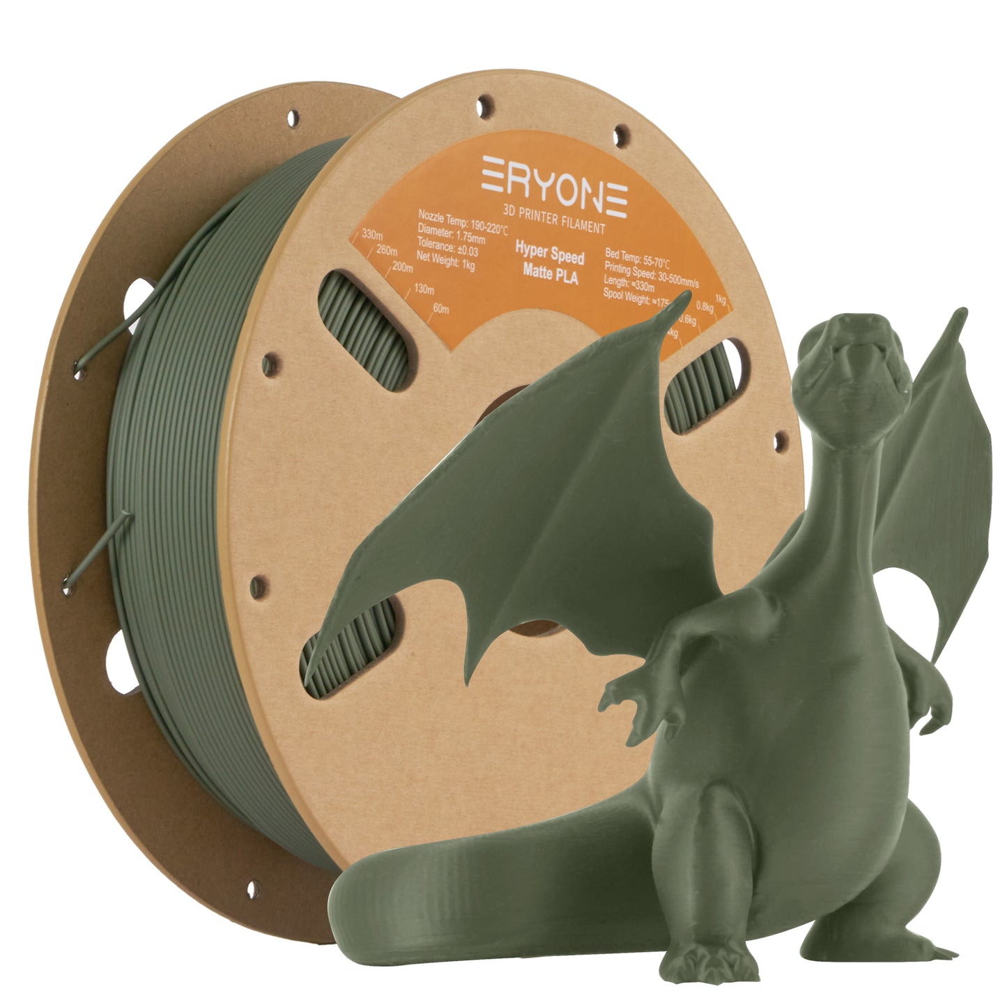 Eryone High Speed Matte PLA | Olive Green