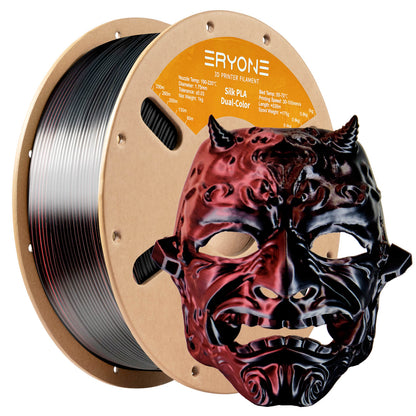Eryone Dual Color Silk PLA  | Black & Red