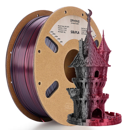 Eryone Dual Color Silk PLA  | Black & Red