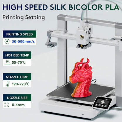Eryone Dual Color Silk PLA | Red & Gold