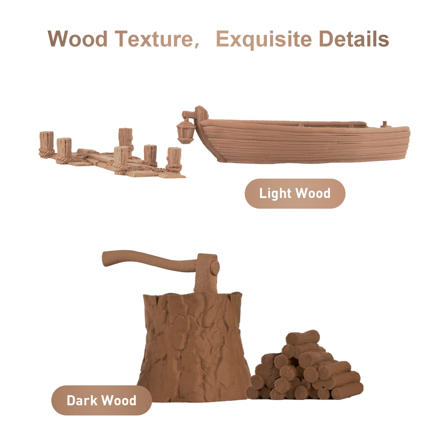 Eryone Wood PLA | Deep-Wood