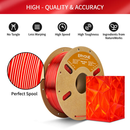Eryone High Speed PETG | Transparent Red
