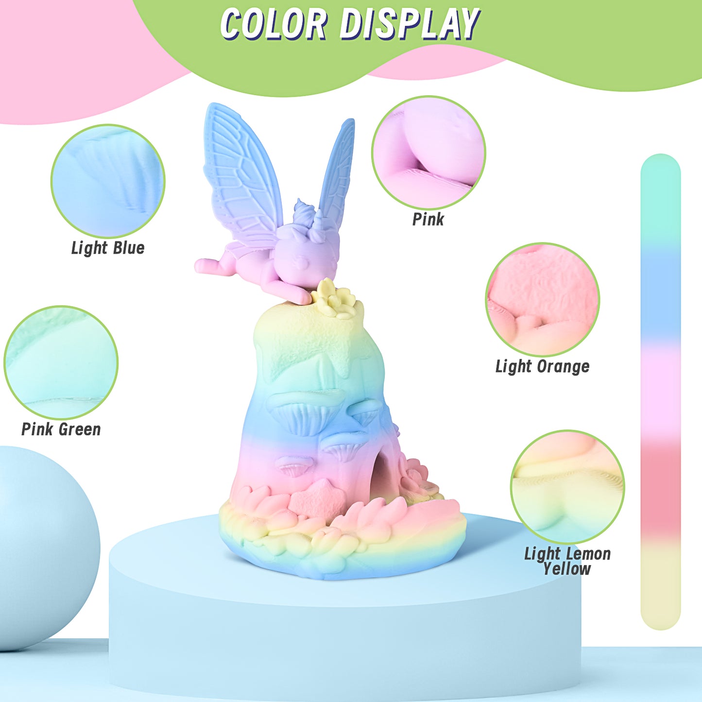 Eryone Rainbow Matte PLA | Macaron