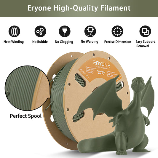 Eryone High Speed Matte PLA | Olive Green