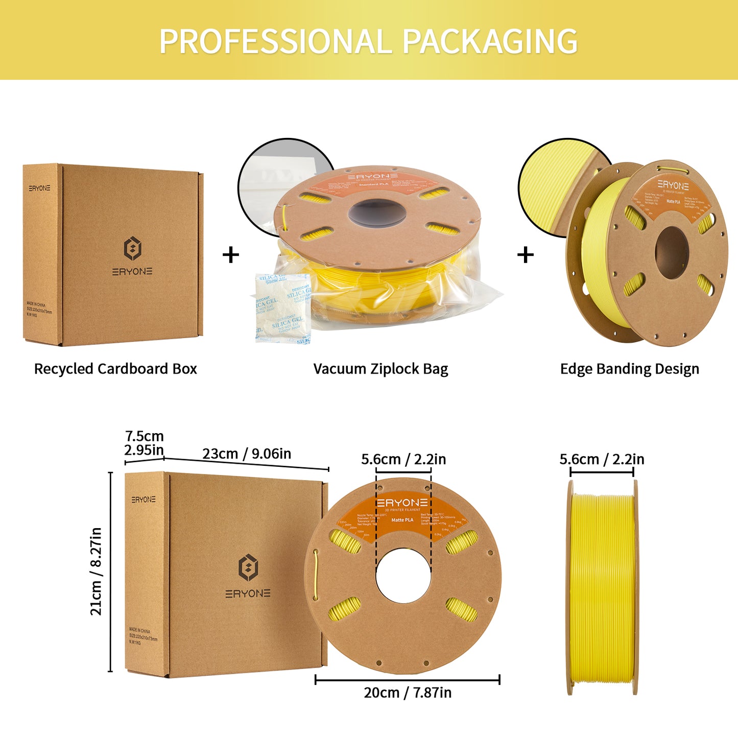 Eryone Matte PLA | Yellow