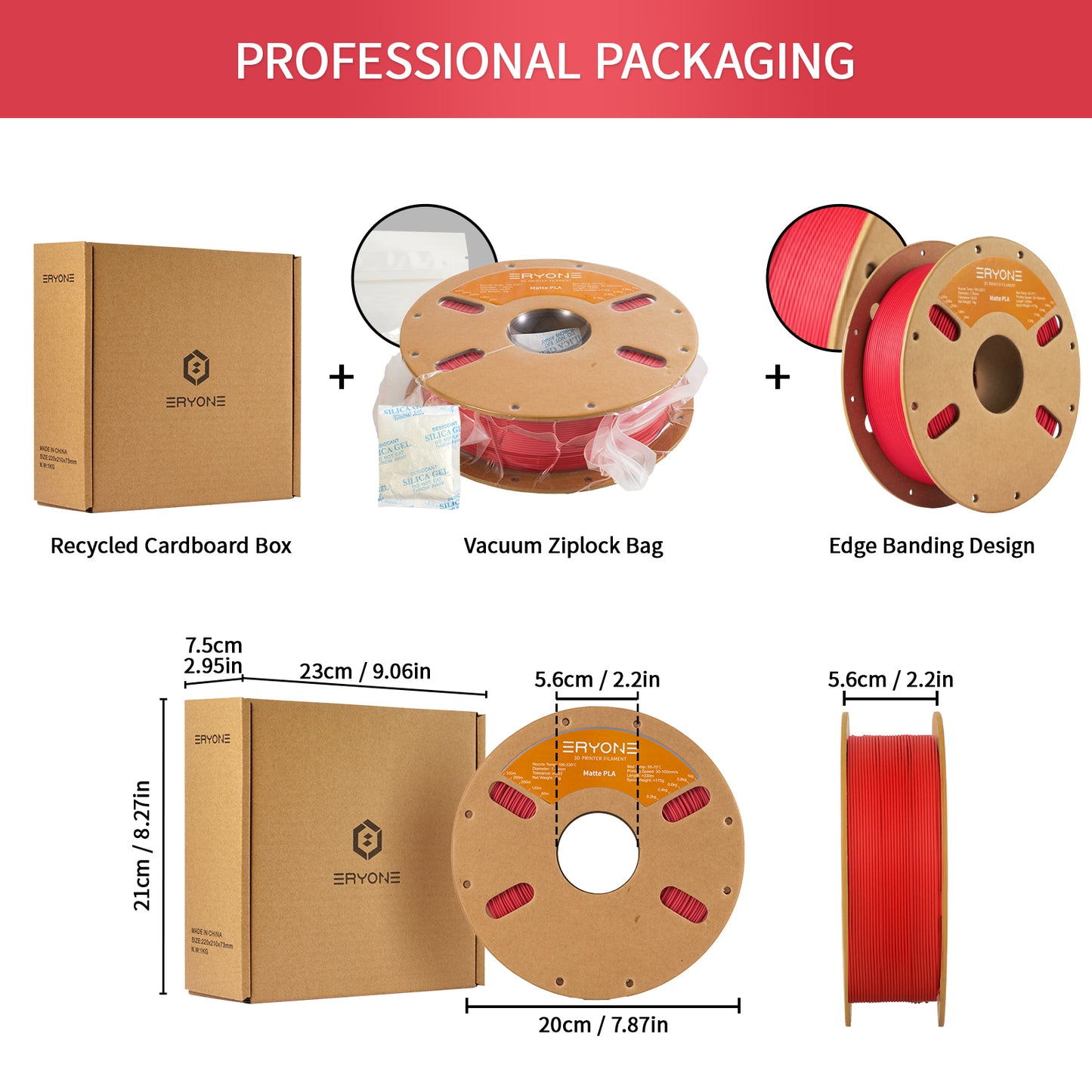Eryone Matte PLA | Red